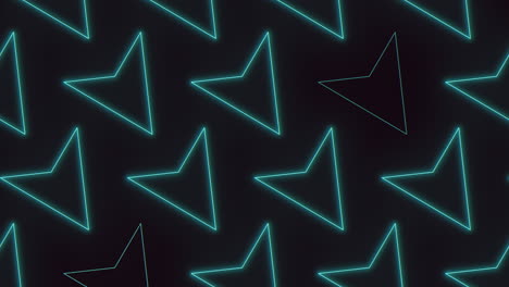 Green-neon-triangles-pattern-on-black-gradient