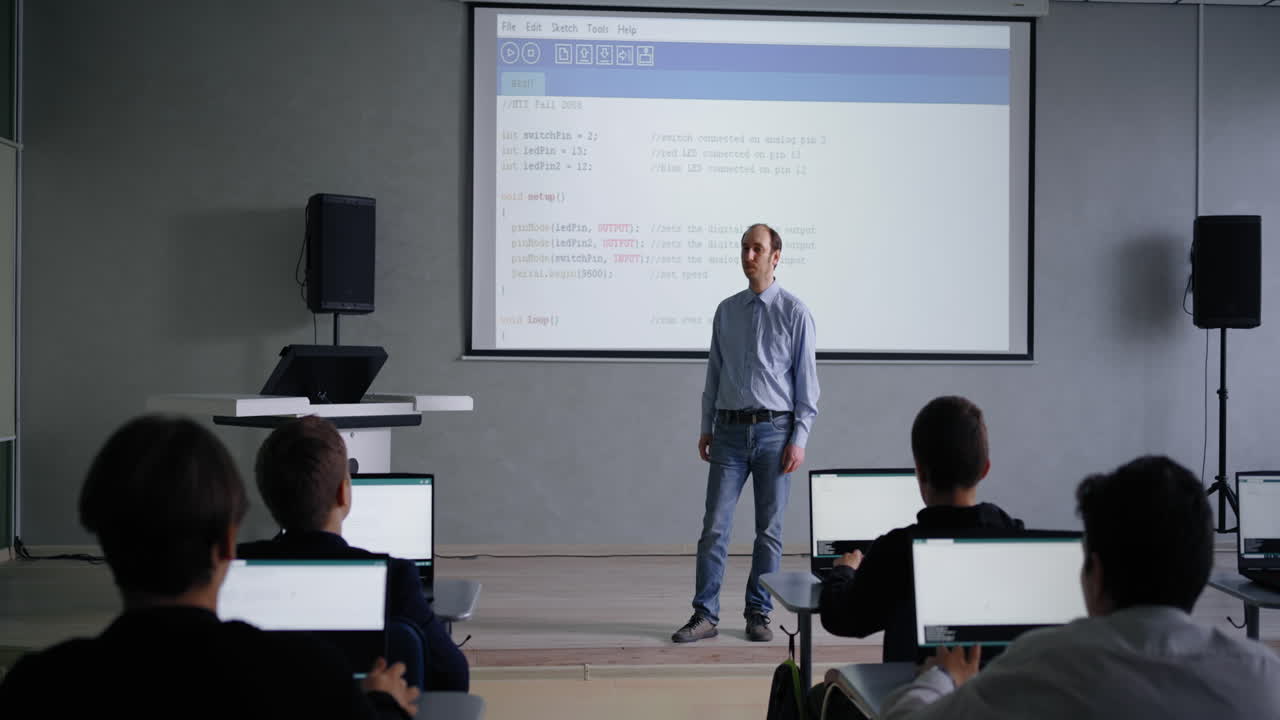 clase de ciencias de la computación en curso