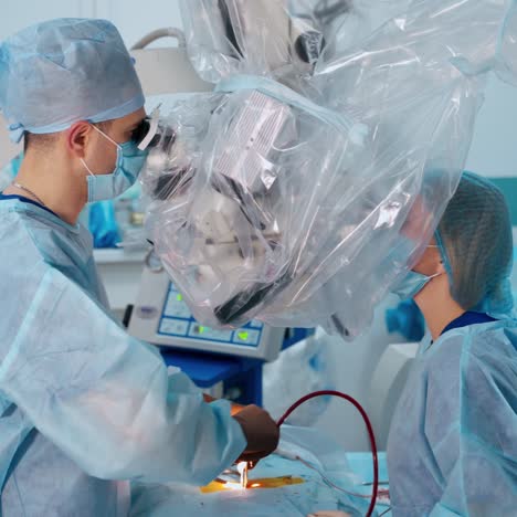 group of surgeons doing surgery