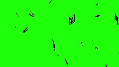 black-music-notes-flying-and-flowing-on-green-screen