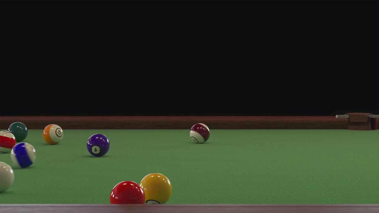 빌리어드 게임의 시작  왼쪽 뷰