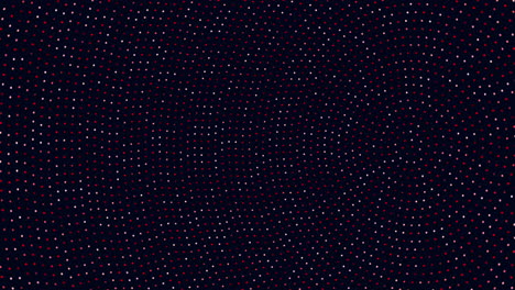 Colorful-symmetrical-dot-pattern-on-black-background