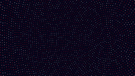 patrón de puntos simétricos coloridos sobre un fondo negro