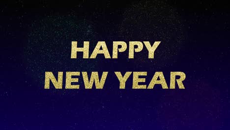 animated happy new year motion graphic animation with fireworks