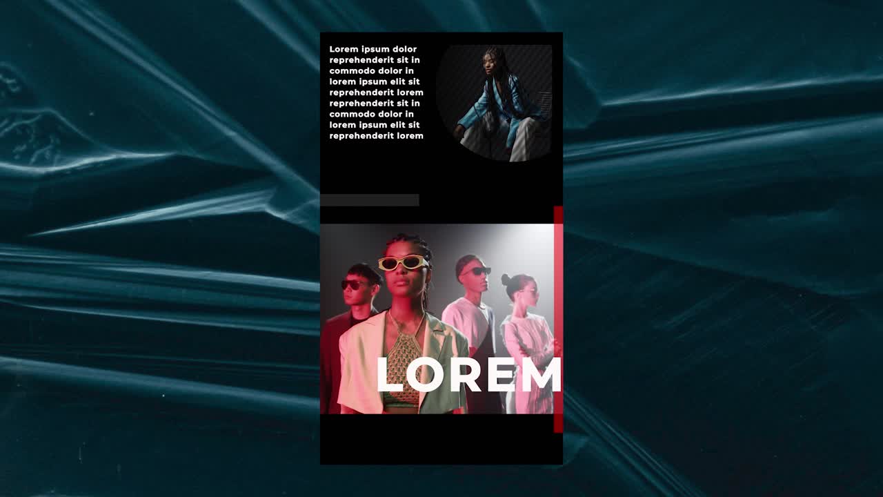 Abstract people in neon lights