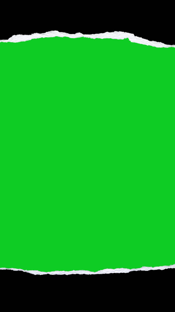 Torn Paper Ripping to Reveal Green Screen Transition