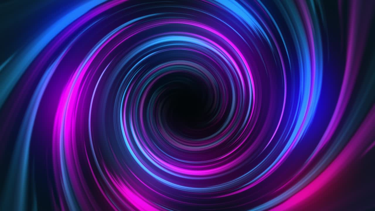 Vortice di cerchi astratto blu e rosa sullo sfondo