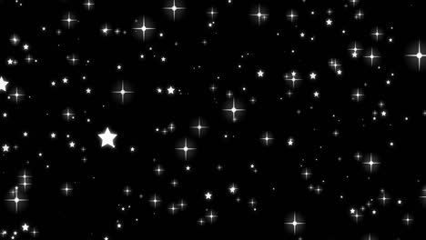 Animation-Der-Galaxie-Leuchtender-Weißer-Sterne-Am-Nachthimmel