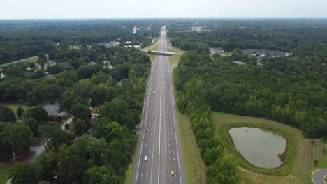 Interstate-40-In-Winston-salem-Erhöhte-Aufnahme