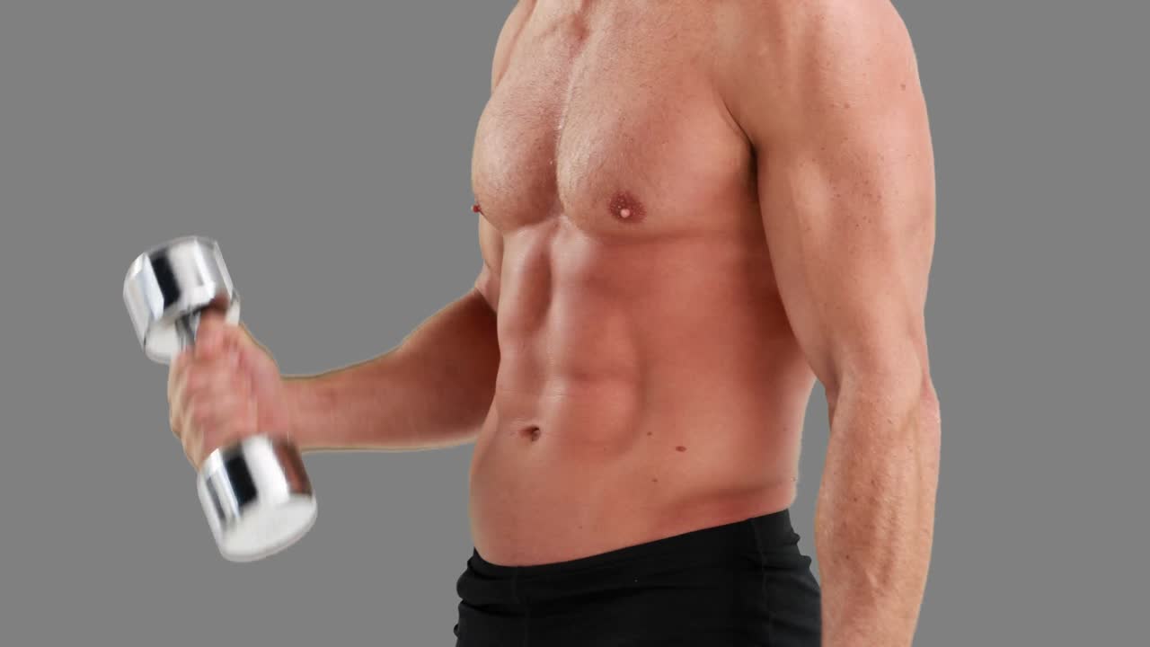 근육 을  ⁇ 는 근육 을 가진 사람