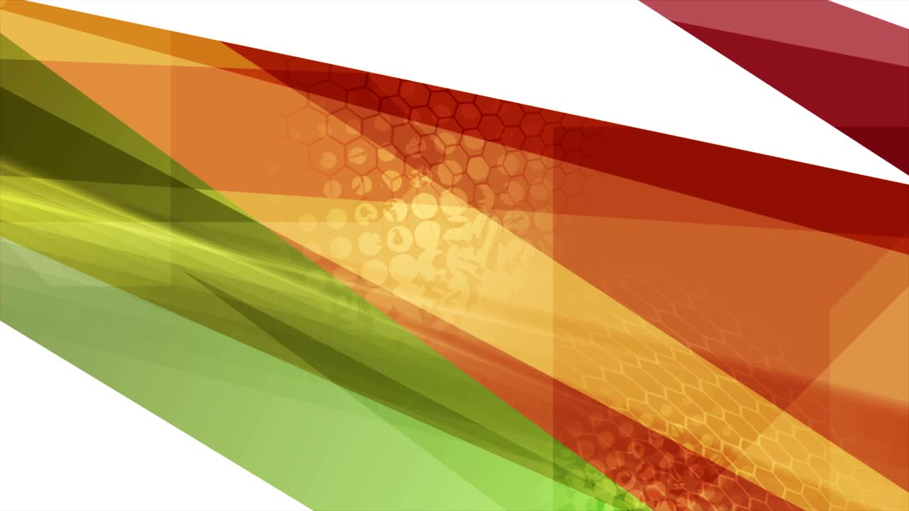Animazione video con strisce astratte tecnologiche luminose
