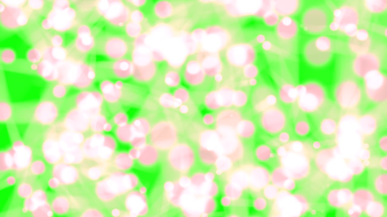 Greenscreen und bewegte weiße Kreisunschärfe