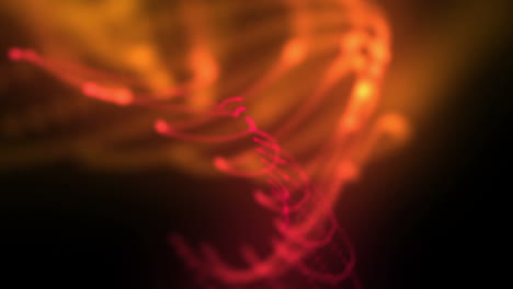 moving blurred form of red and pink lights