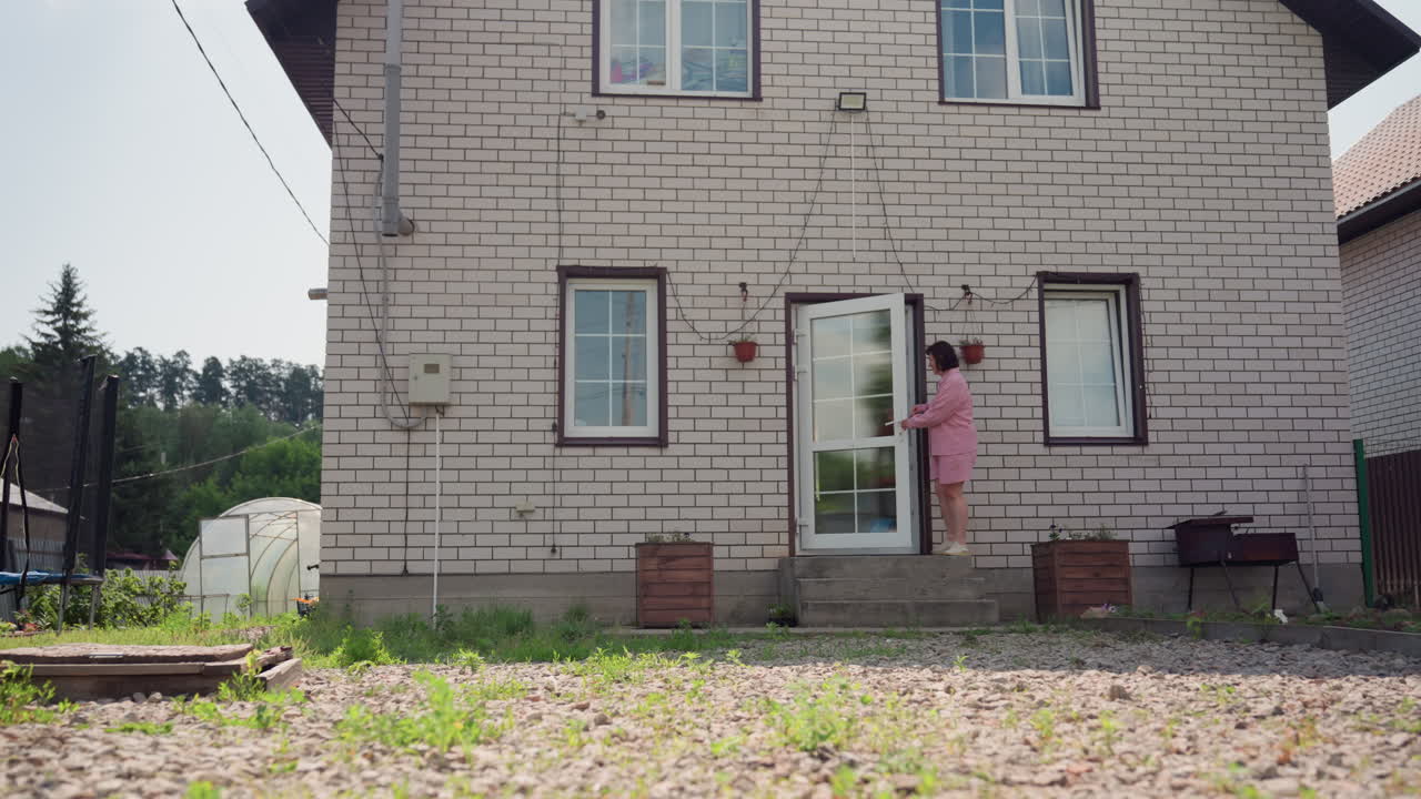 Neighbors Celebrate Bright Summer, Children And Adults Cherish Joyful Moments On Sunny Terrace, Cheerful Family Spends Delightful Day Together Outside Their Lovely Home Surrounded By Neighbors