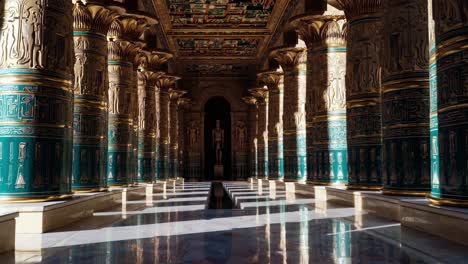 interior del templo egipcio