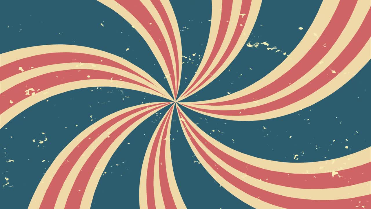 4k 레트로 버스트 배경의 원활한 루프, 추상적인 빈티지 애니메이션