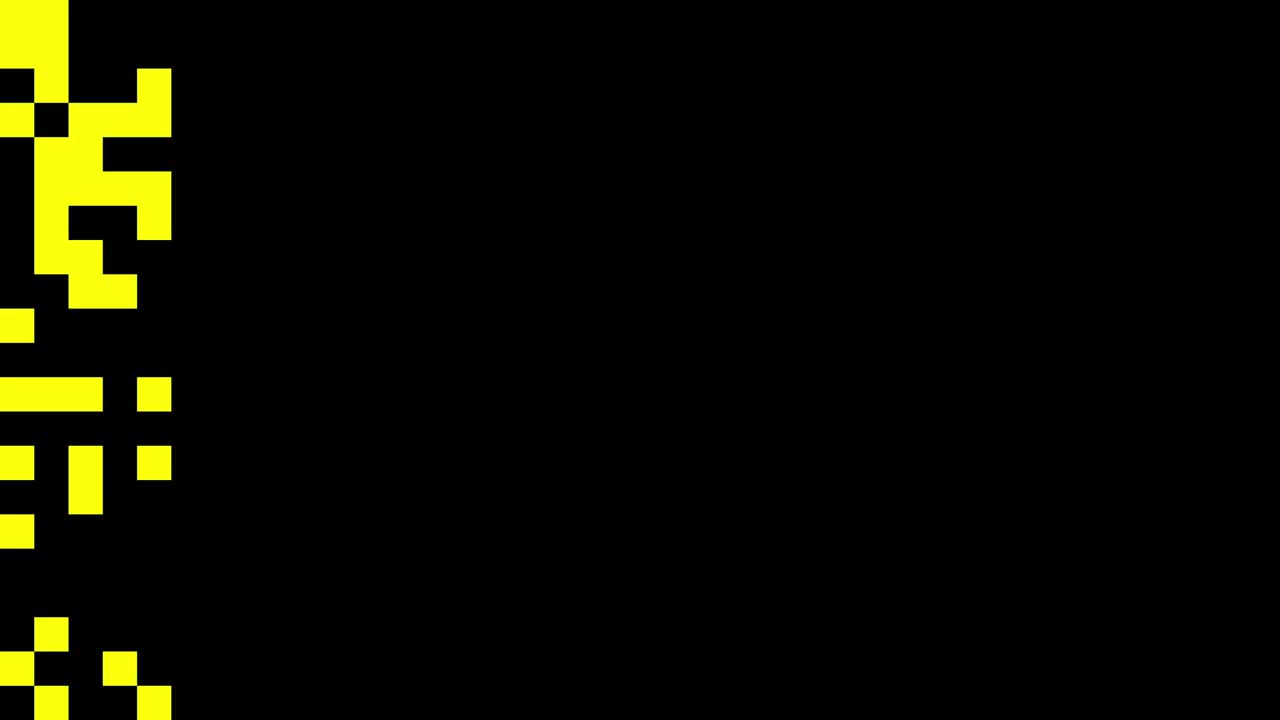 노란 사각형 슬라이딩 패턴