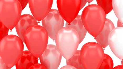 los globos que vuelan hacia arriba