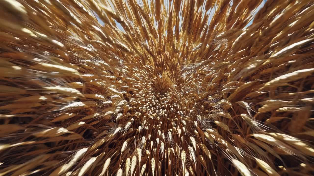 Goldene Weizenfelder in der Sommersonne