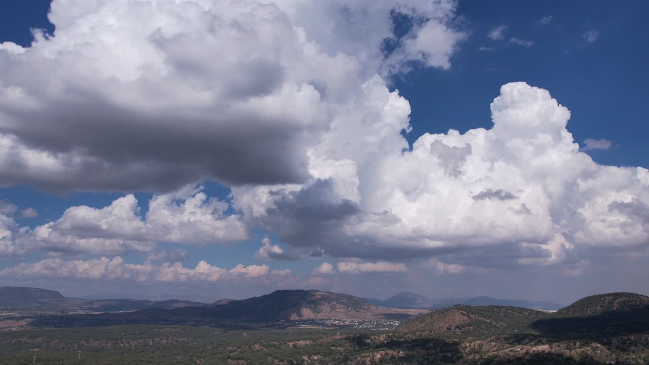 구름의 항공 샷