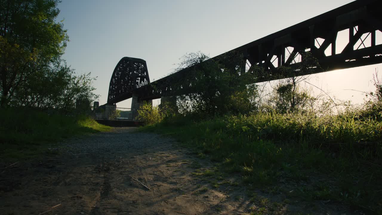 켄터키 하늘과 나무의 다리