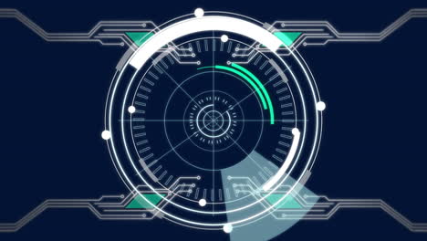 animation of 5g written in white scope scanning data processing
