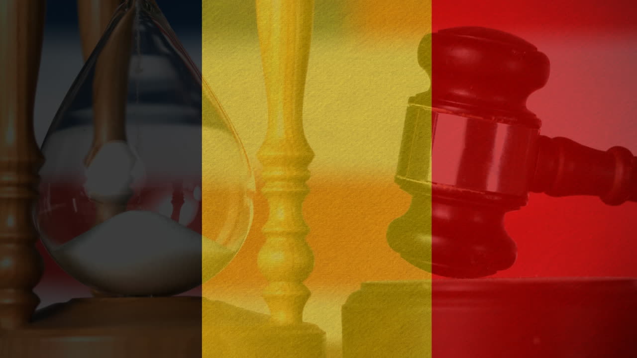 벨기에  ⁇ 발의 개념적 디지털 애니메이션 4k