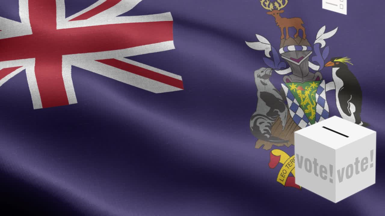 사우스 조지아 섬과 사우스 샌드위치 섬의 발 - 사우스 조지아와 사우스 샌드비치 섬 발 높은 세부 사항 - 국가 발 사우스 조지아 및 사우스 샌드 위치 섬의 파동 패턴 루프 할 수 있는 요소