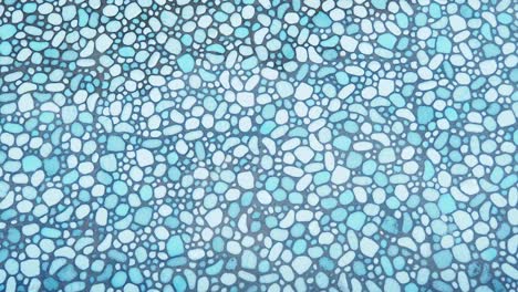 abstract blue and white pebble mosaic texture background