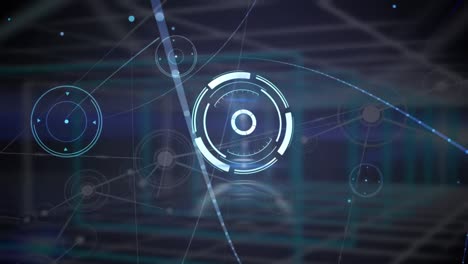 animation of scope scanning over network of connections