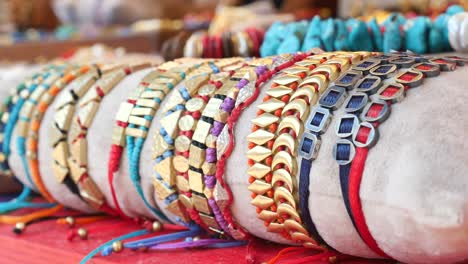 handmade colorful beaded bracelets
