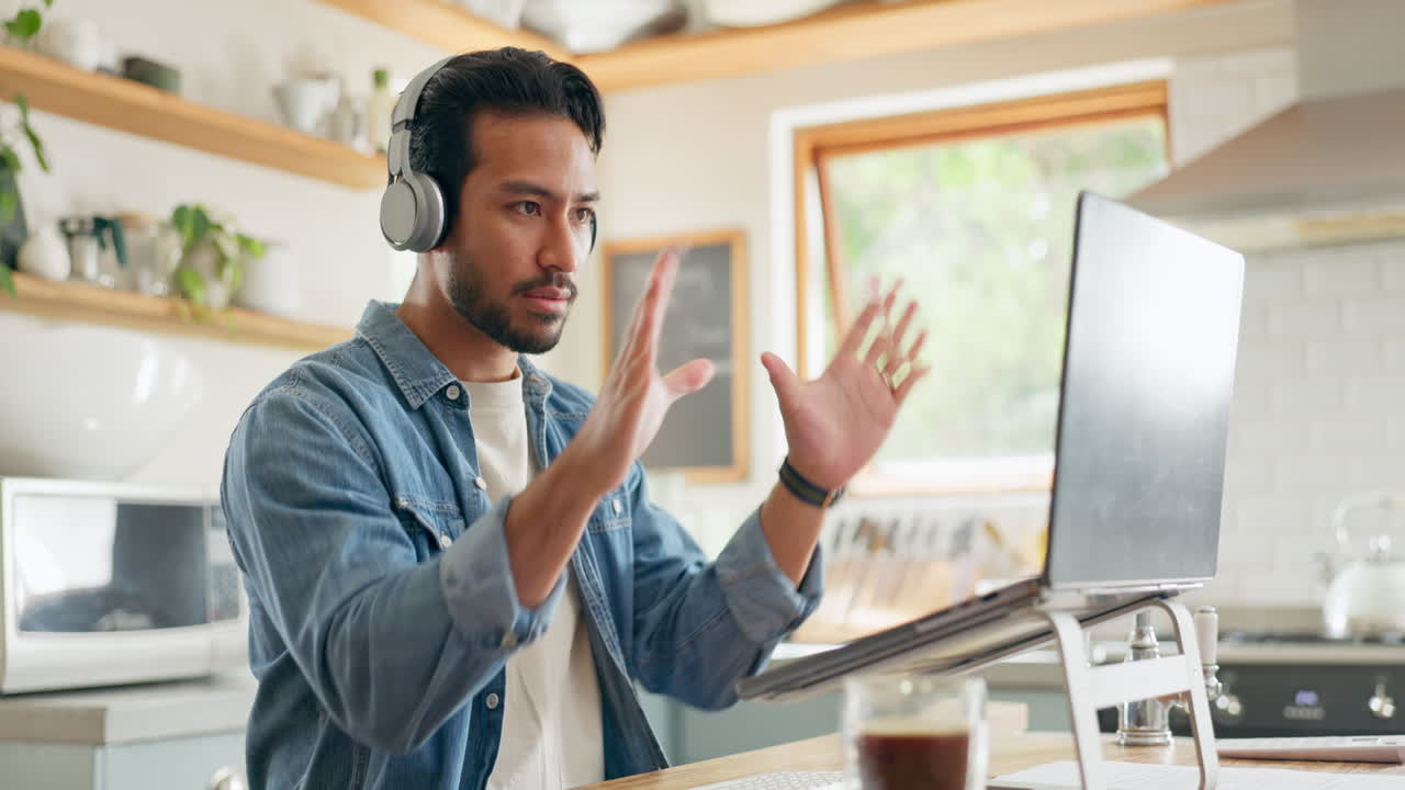 Remote work from home, video call