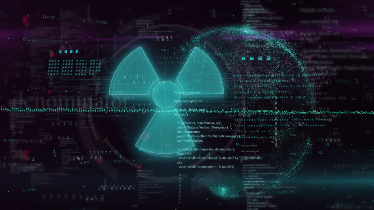 animazione dell'elaborazione dei dati finanziari in tutto il mondo