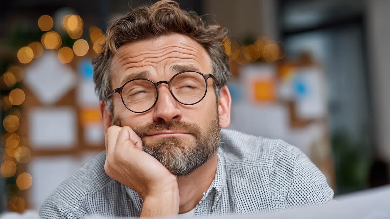 A thoughtful man ponders life's questions while gazing upward, reflecting on ideas and possibilities amidst a warm, illuminated backdrop of inspiration and creativity
