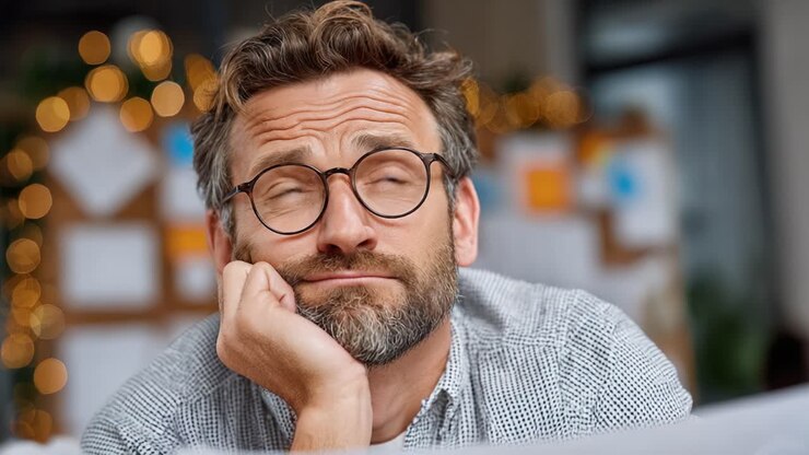 A thoughtful man ponders life's questions while gazing upward, reflecting on ideas and possibilities amidst a warm, illuminated backdrop of inspiration and creativity