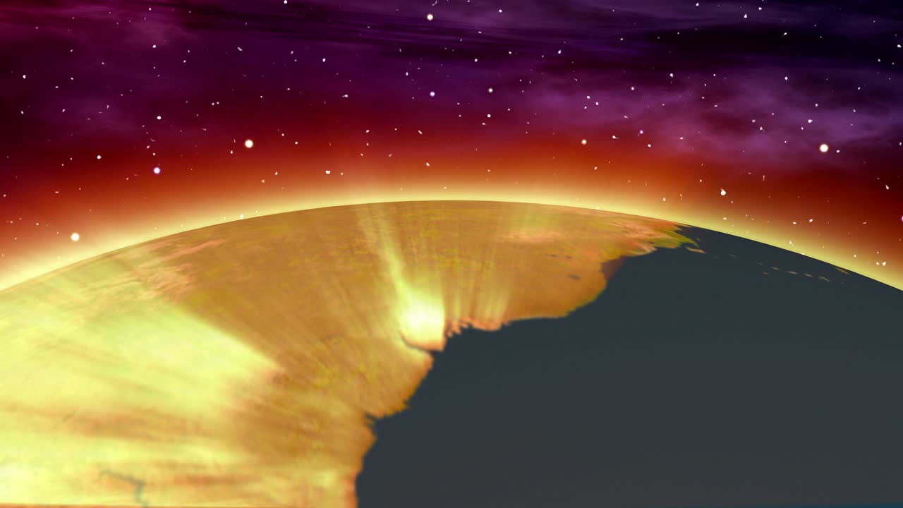 아름다운 지구의 빛, 4k, 완벽한 루프