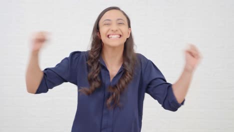 Happy-and-Excited-Indian-girl-cheering