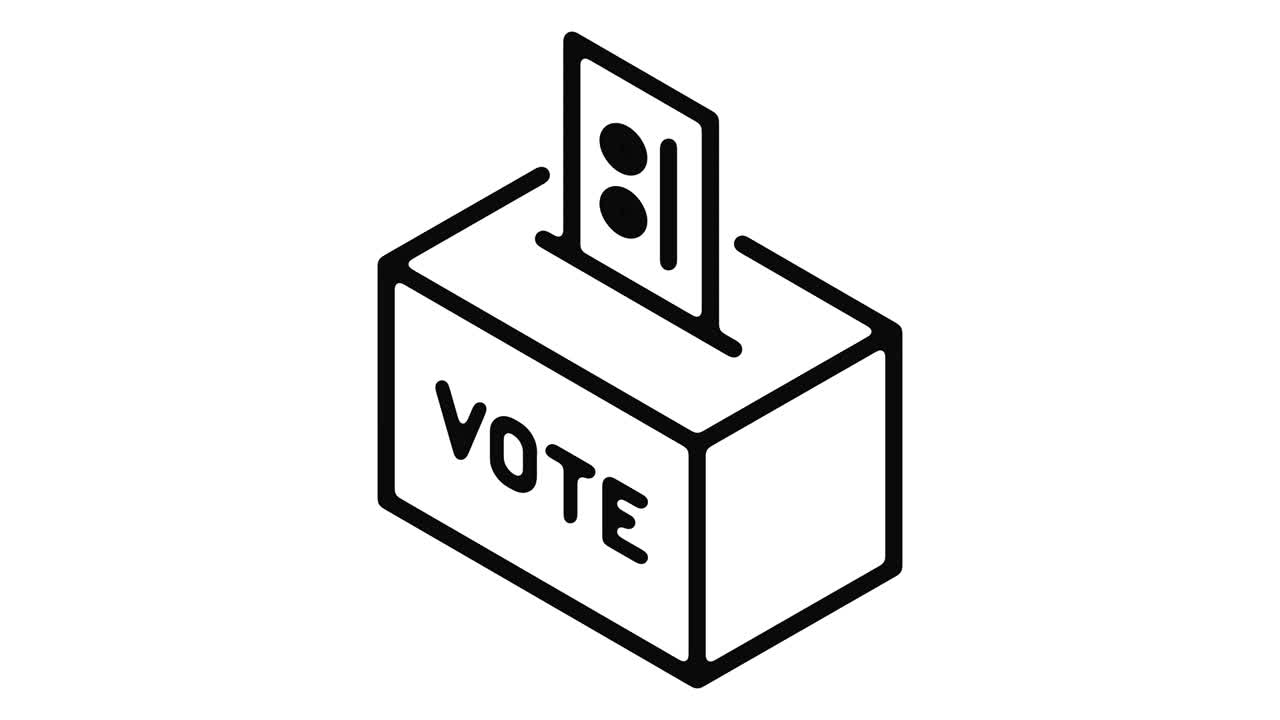 투표 라인 모션 그래픽