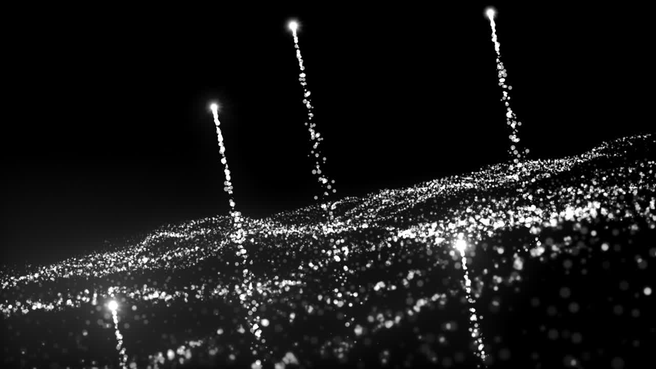 추상적인 입자가 흐르고 있습니다.