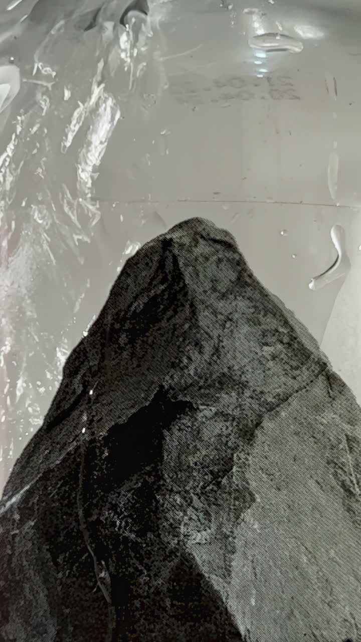 Abstract Mountain Image Through Glass