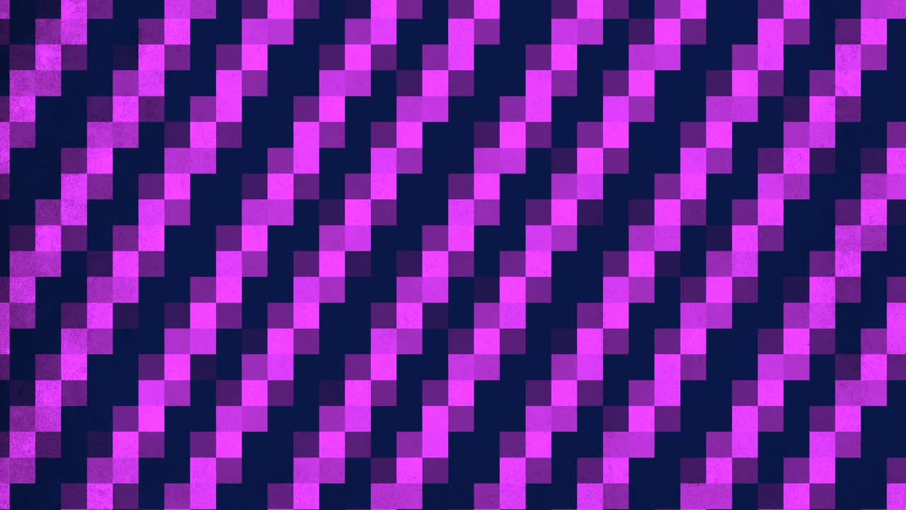 An intricate checkerboard pattern of purple and black squares displayed in a visually captivating design