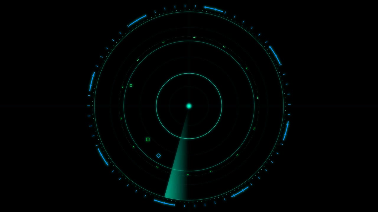 Schermo Radar Digitale in Scansione per Obiettivi