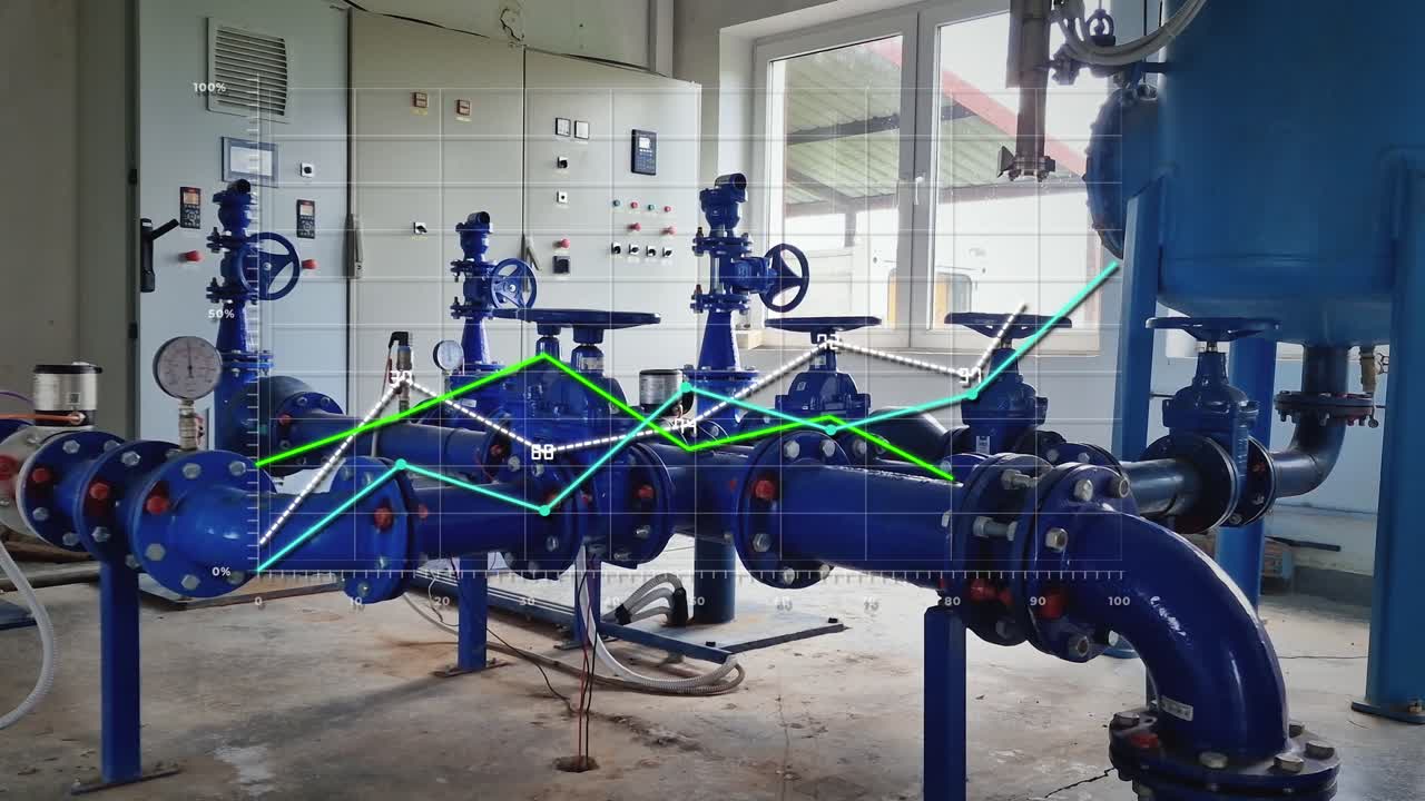 seguimiento del rendimiento en las instalaciones de purificación y filtración de agua