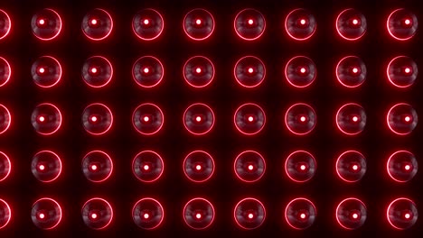 red circle led light panel background
