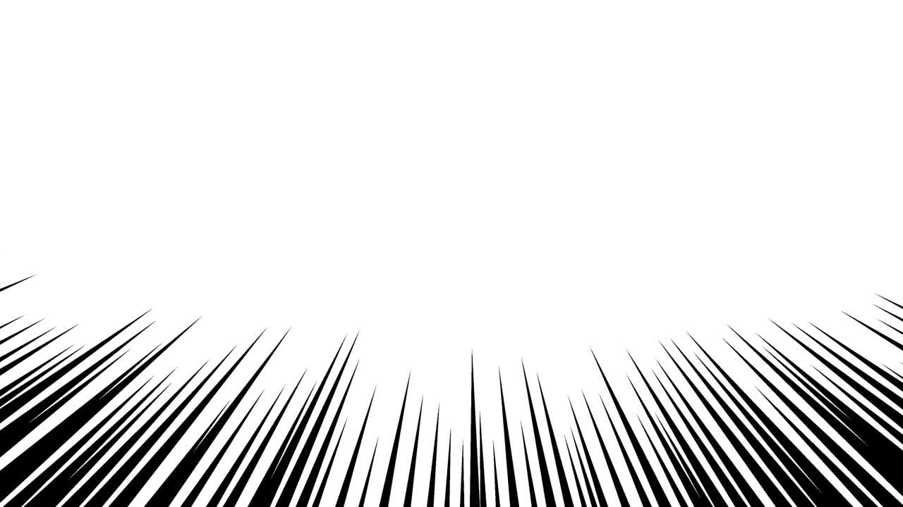 검은색 집중된 라인 애니메이션 자료