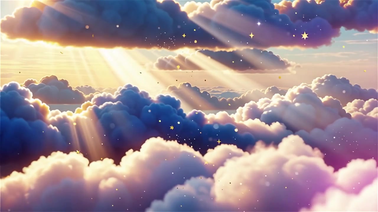 Christian Heavenly Light Worship Background