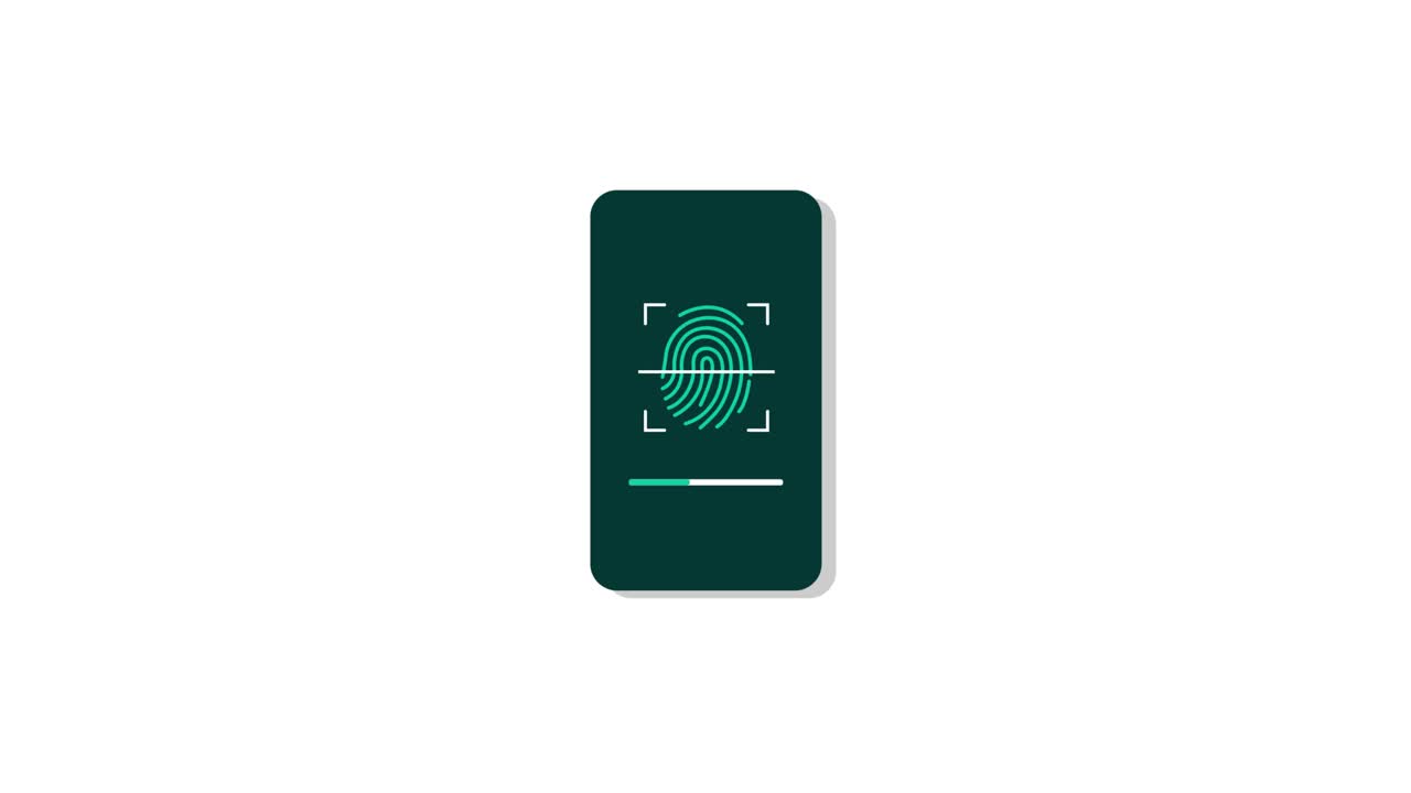 Smartphone Fingerprint Scan for Biometric Security Authentication