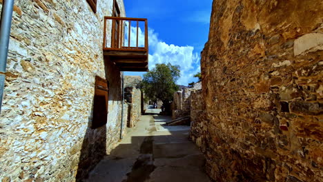 spinalonga fortress building remains pov