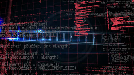 animation of data processing over dna strand