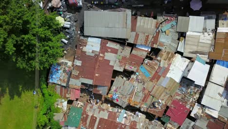 shanty town on the urban area near bugolobi in kampala, uganda